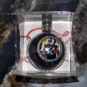 PITTSBURGH STEELERS 2010 GLASS ORNAMENT LAMARR WOODLEY NFL NEW